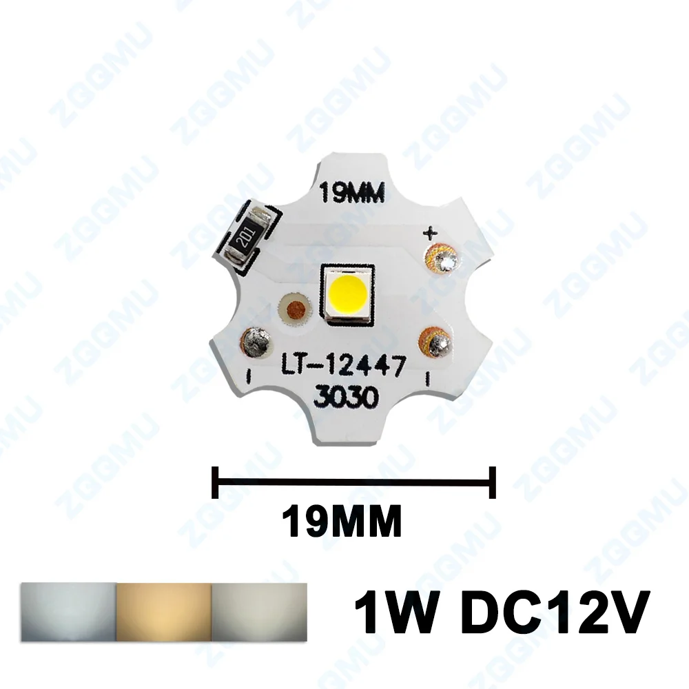 LED Chip 12V 24V 1W to 9W SMD Lamp Module Round Light Source Board for LED Bulb Downlight Lighting Replacement