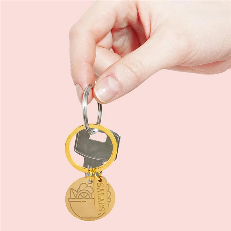 SYW-30 Pcs Engravable Metal Keychain Blanks Engraving Keychain Blanks Metal Stamping Blanks Jewelry For DIY Crafts