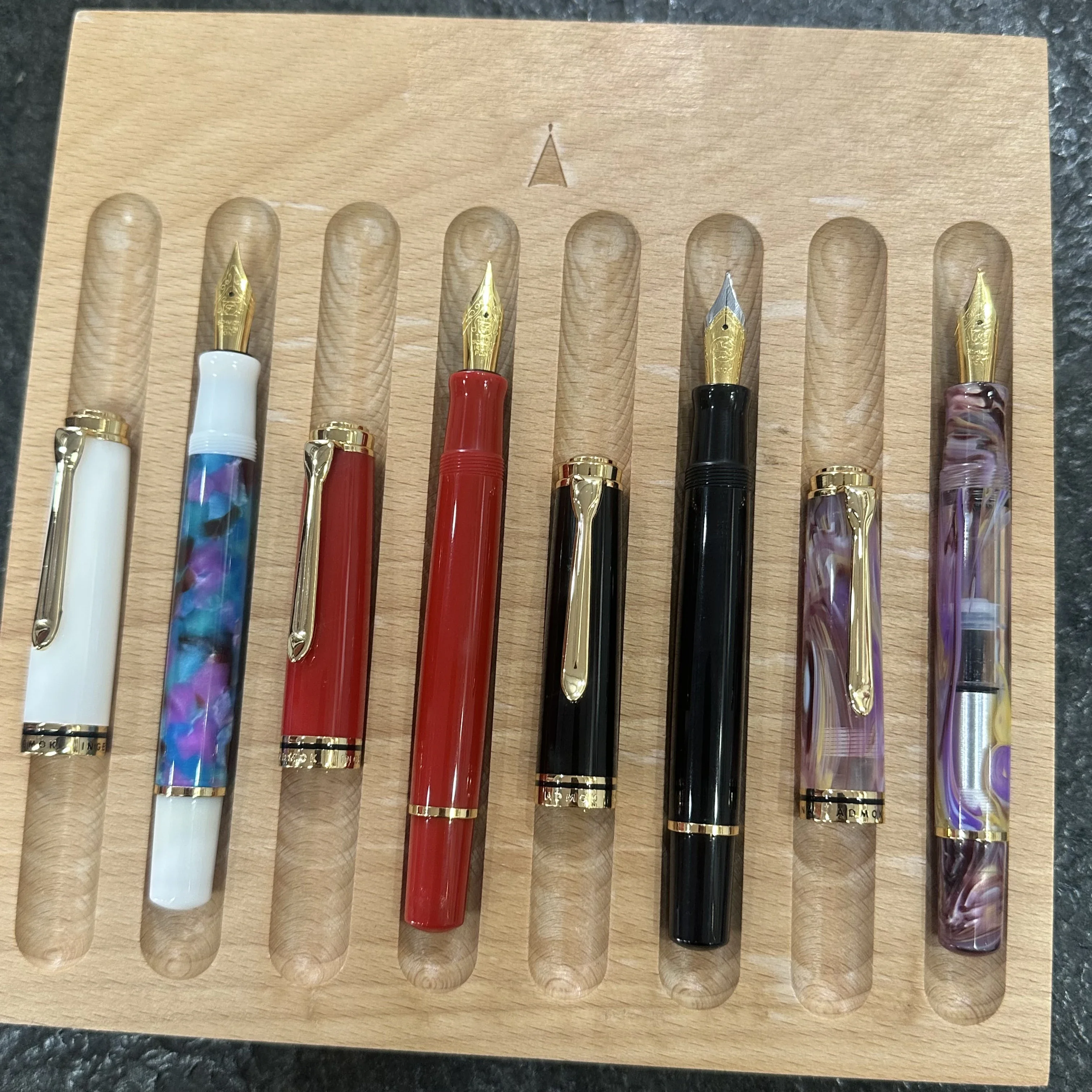 New Admok M800 Fountain Pen Acrylic Gold/Silver Bock Schmidt F/M/EF/B 0.5/0.7/1.0MM Nib Ink Pen Business Office Supplies Gift