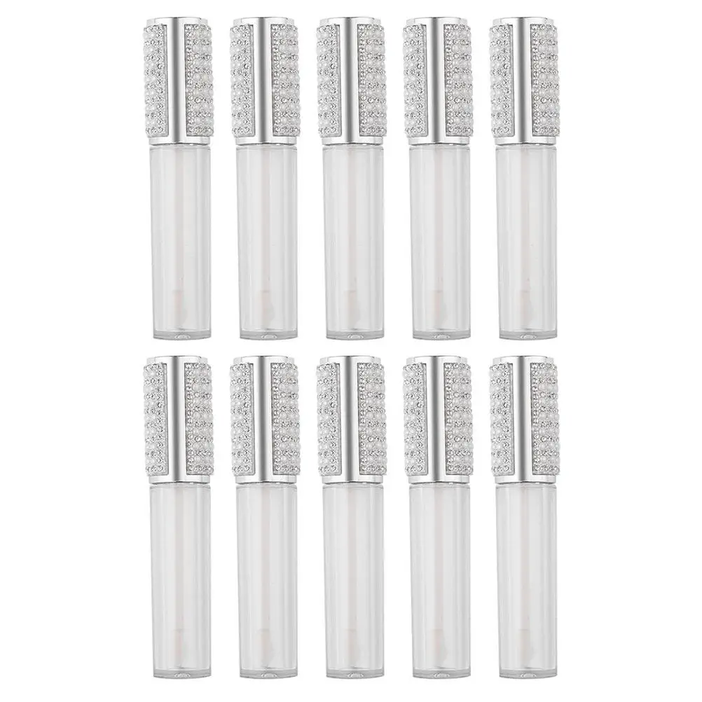 10 stuks doorzichtige hervulbare lipglossbuizen glazen parelbalsemcontainers kleine draagbare doe-het-zelf make-up opbergflessen
