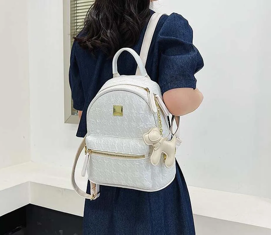 Luxury Korean Fashion Trend Canvas Backpack Women's Casual Light Travel Shoulder Bags Girls School Bag High Capacity Rucksack