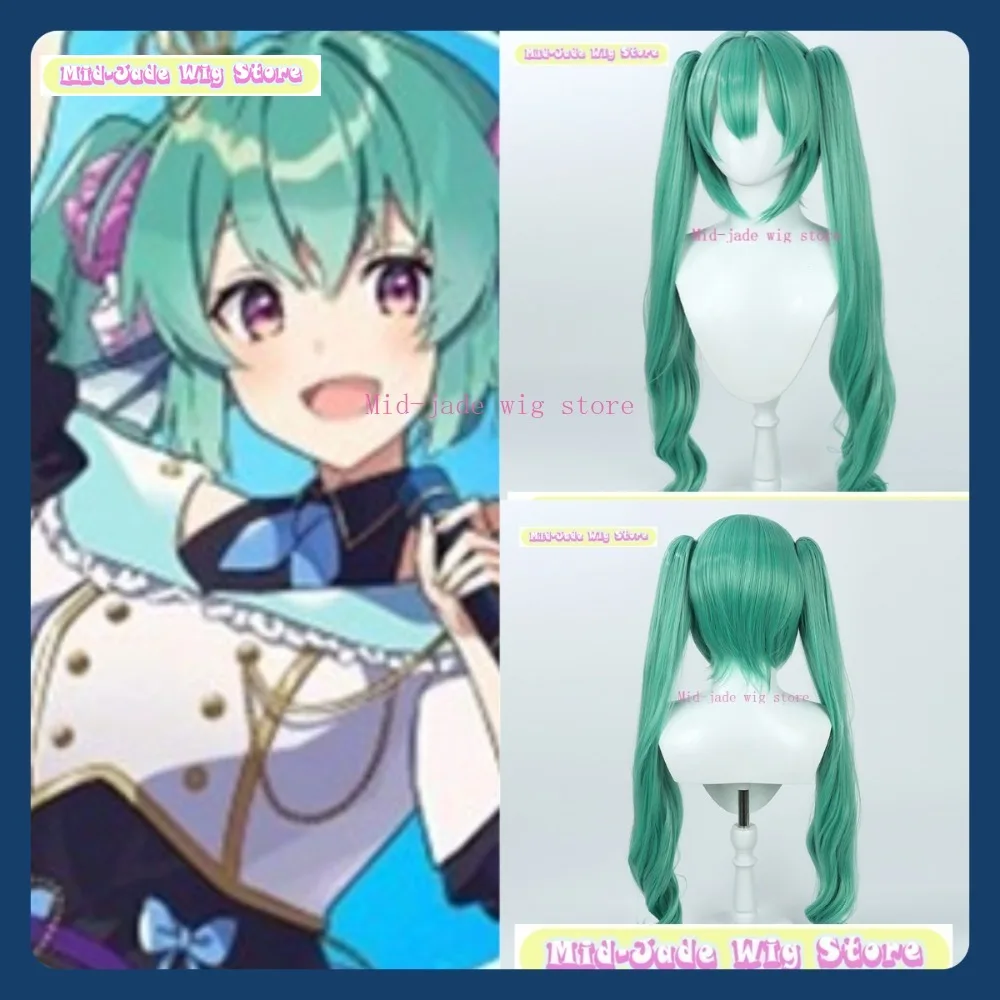 

Mid-jade Wig Store NIJISANJI EN Finana Ryugu VTuber Cosplay Wig Anime Game Role Playing Synthetic Hair Halloween Party