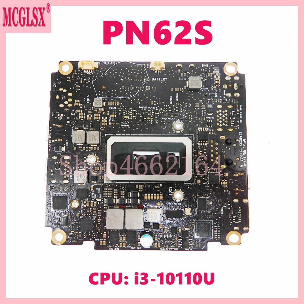 PN62S with I3-10110 CPU ddr4 Mainboard For ASUS COMPUTER INC. MINIPC PN62S Motherboard 100% Tested OK