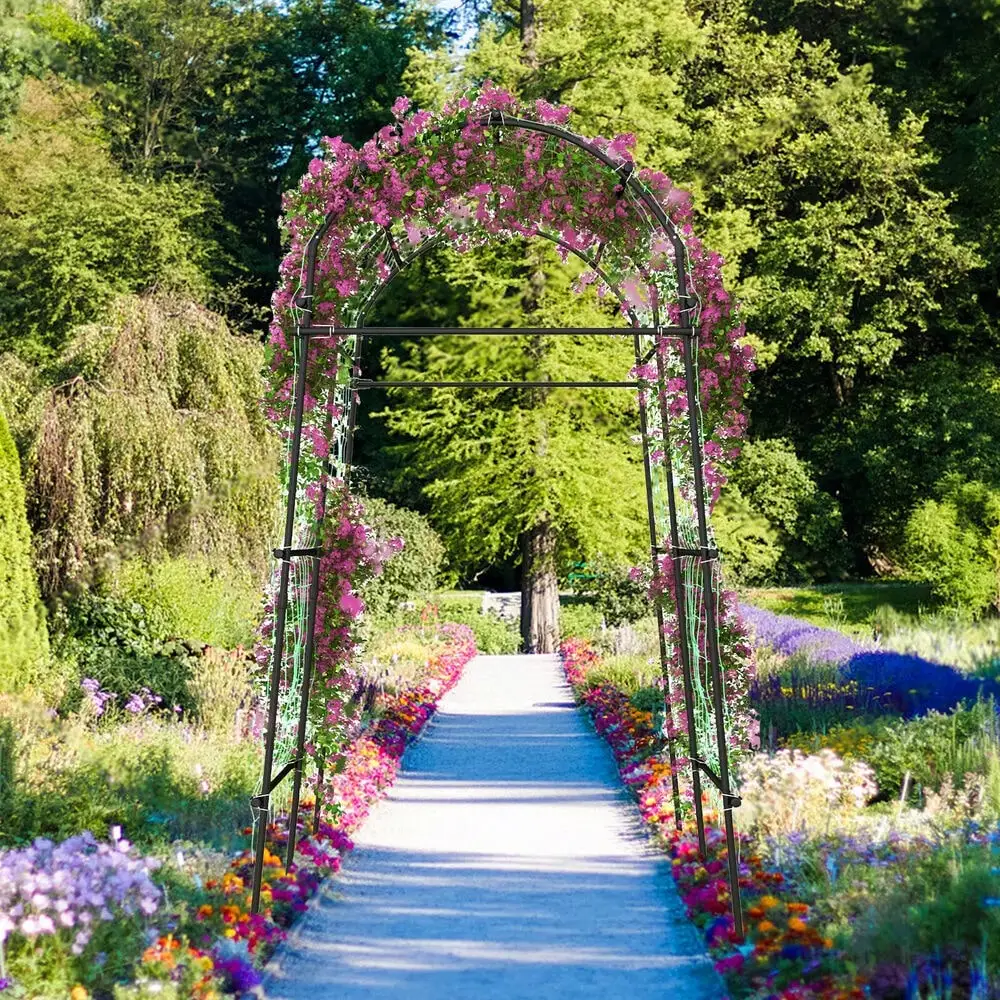 Arche de jardin en treillis pour plantes d'extérieur, support d'arche pour fleurs de vigne grimpantes