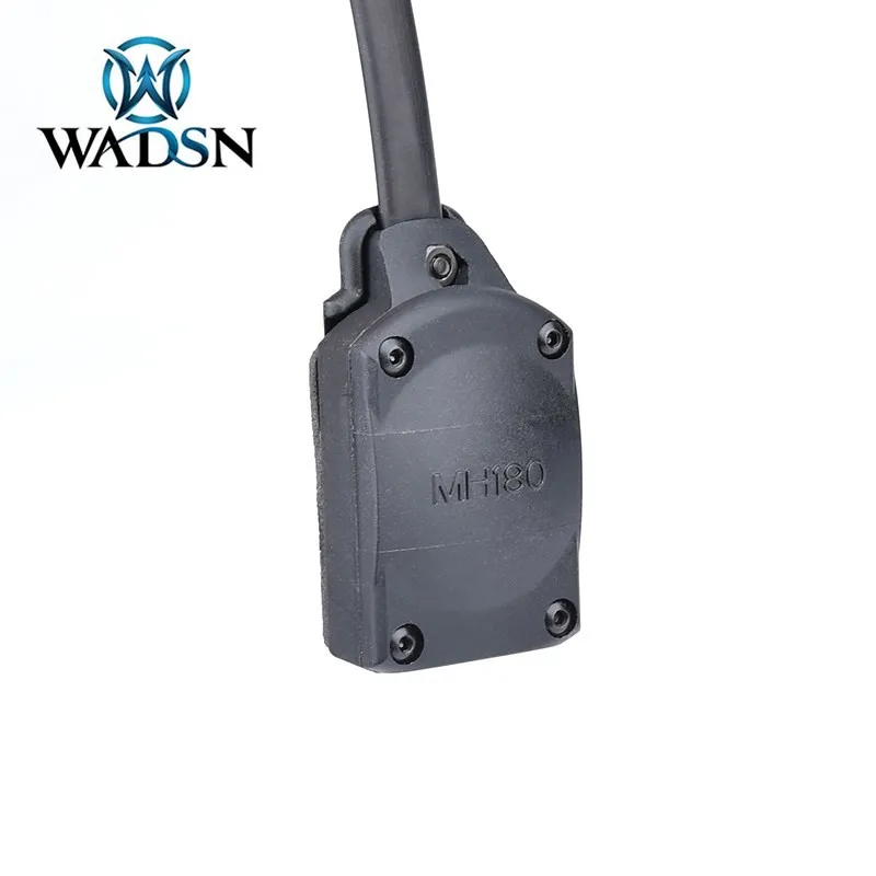 WADSN-auriculares tácticos de conducción ósea para MH180-V, audífonos de comunicación militar Airsoft con enchufe 7,0, Kenwood PTT, walkie talkie