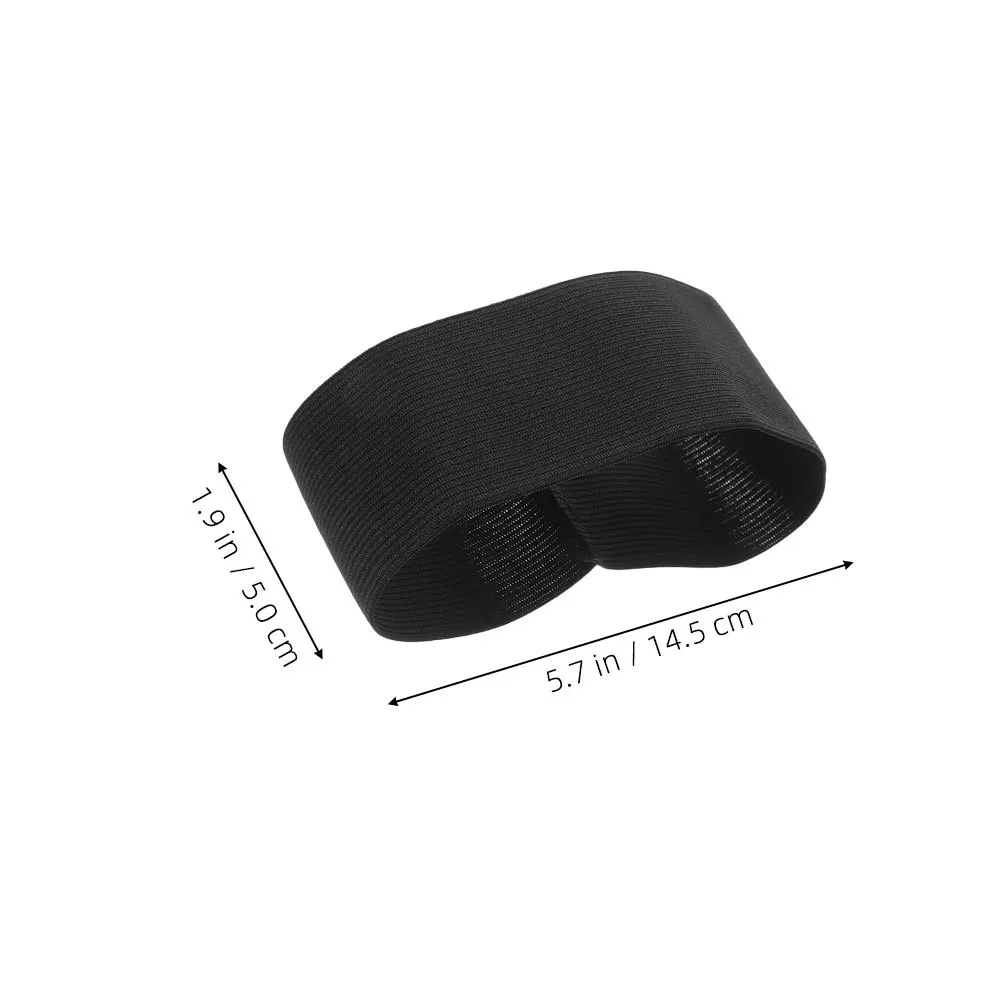 8 قطعة شارة الحداد المرنة السوداء قابل للتعديل الذراع الفرقة لحفل الموت الجنازة ذكرى العصابات الذراع الرياضية كرة القدم السوداء #4