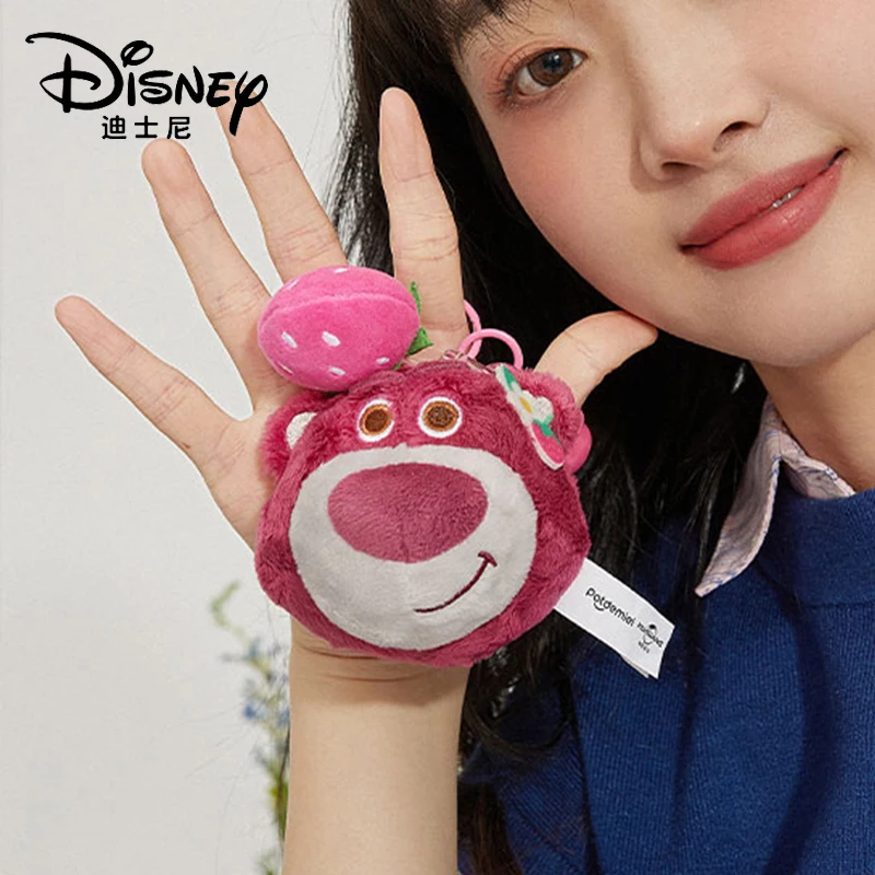 Disney Lotso Plush Toy Keychain Cartoon & Cute Anime Doll keyring Backpack Pendant Children's Toys Birthday Present