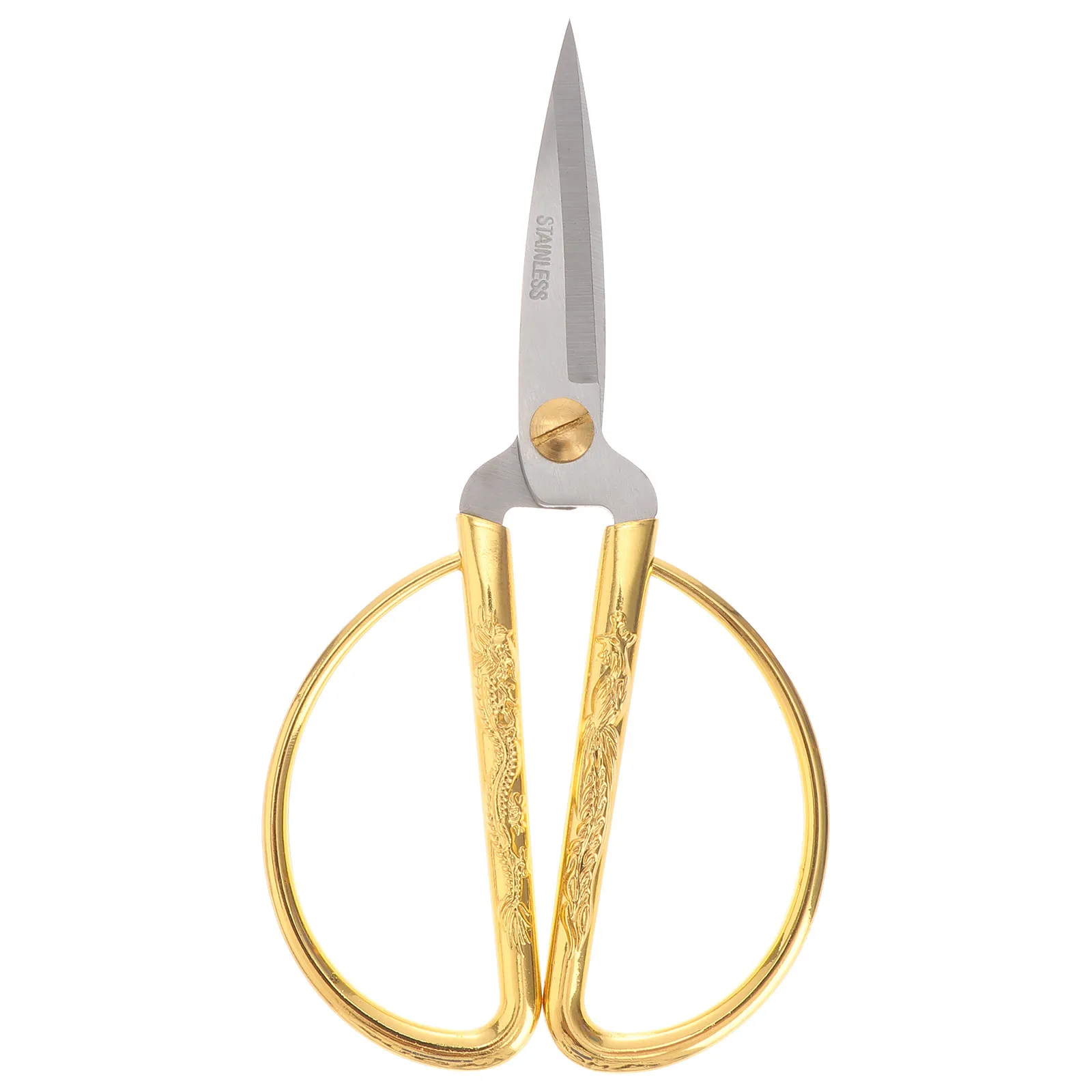 

Dragon Phoenix Embroidery Scissors Stainless Steel Sharp Tip for Sewing Cross Stitch DIY Craft Use