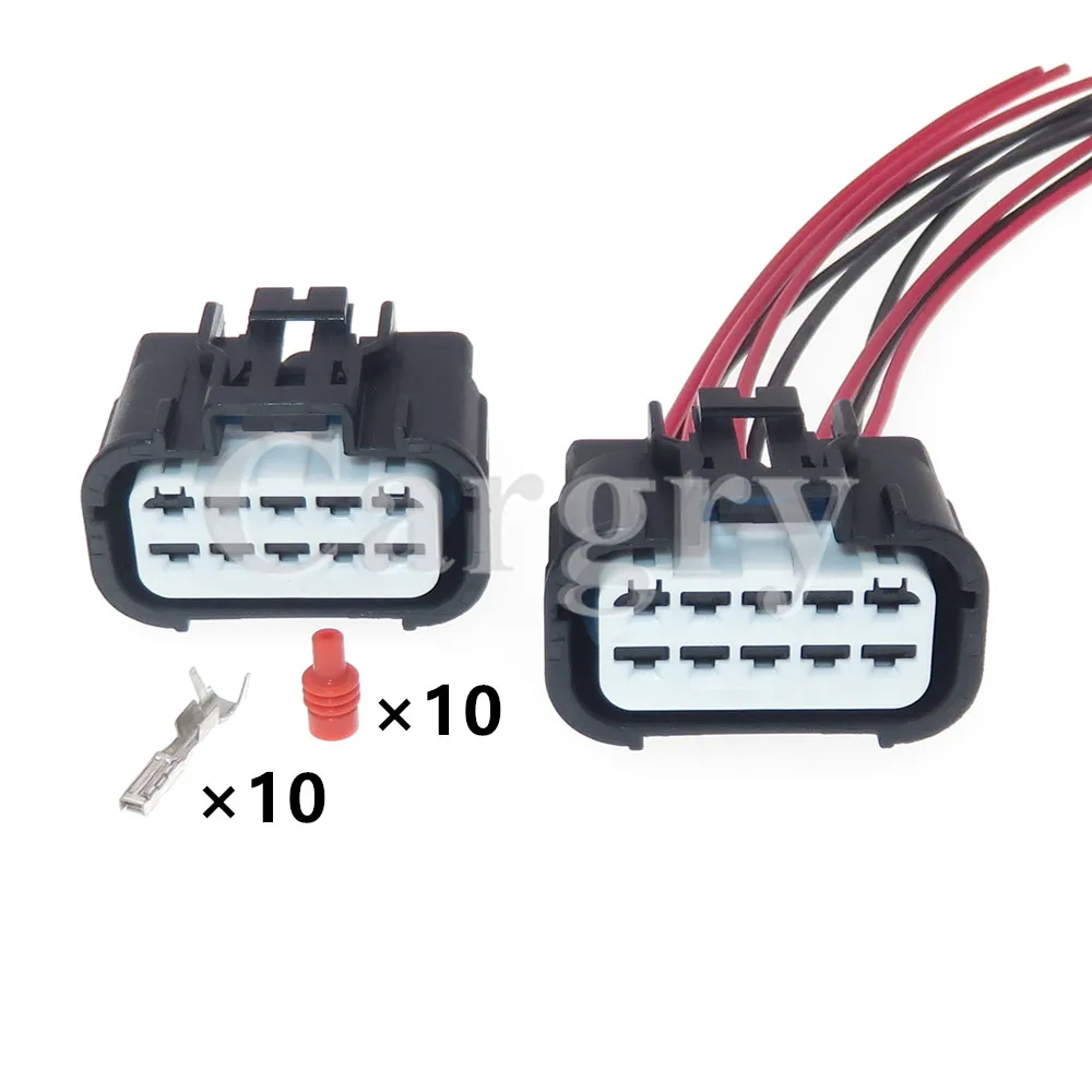 

1 комплект, 10P 6189-7601 6189-7602, автомобильные фары, электрический провод, штекер и гнездо, док-станция переменного тока в сборе для Roewe Chevrolet