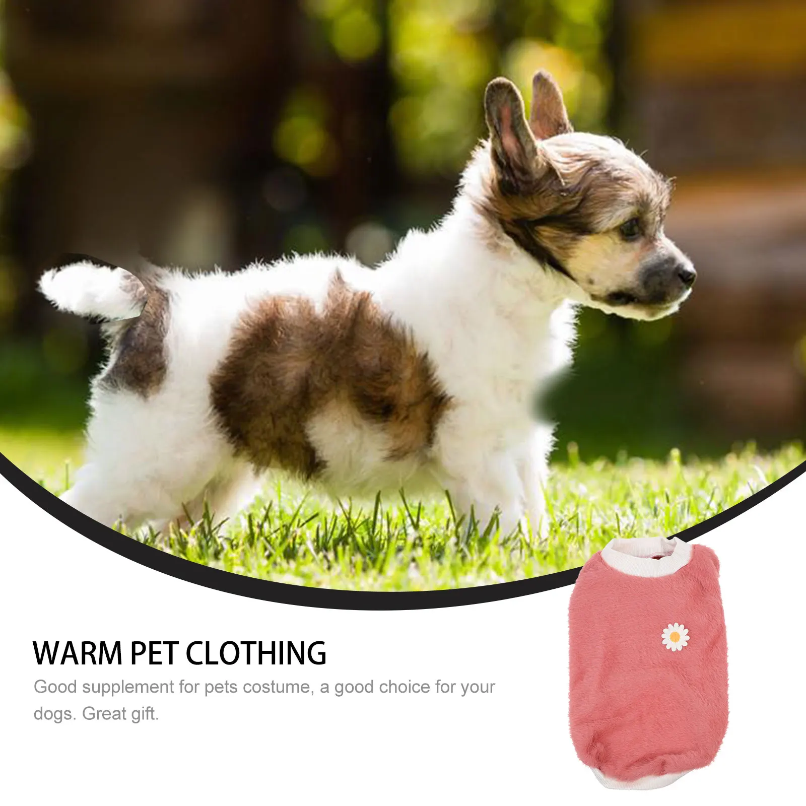 

Small Dog Winter Warm Clothes Comfortable Breathable Pet Apparel Suitable for Photo Taking Dog Decorative Clothing