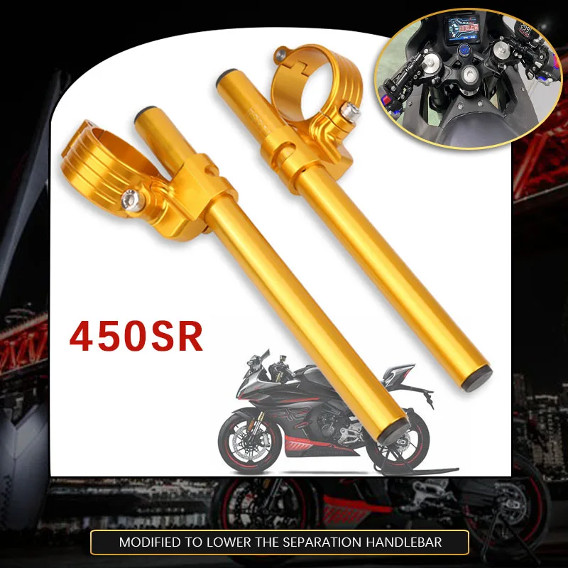 Motorcycle Accessories Clip On Ons Handle Bar Handlebars Fork Tube Handlebar Riser For 450SR 450 SR 2022-2023