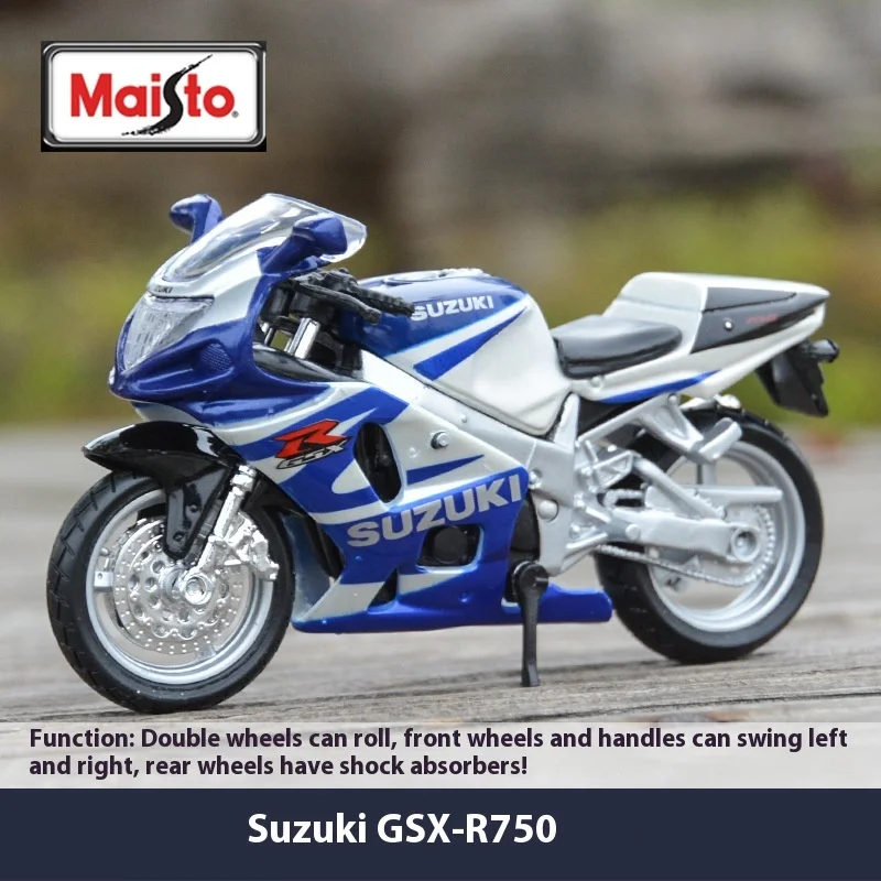 Suzuki GSX-R1000 Highway maisto 1:18 Locomotive Simulation Alloy Motorcycle Deletion Model with Base Gift Ornaments