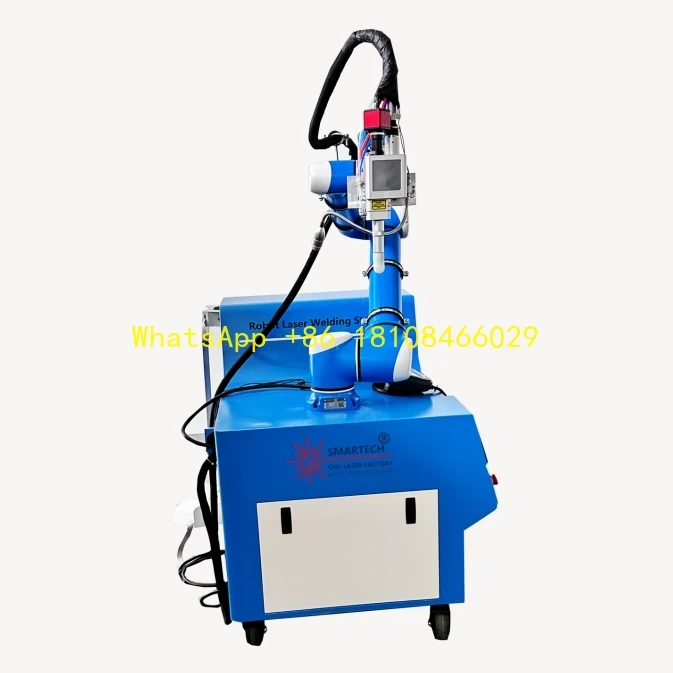 High-Precision 6-Axis Robot Laser Welding Machine New Condition with Fiber Laser and Automated Engine Core Components