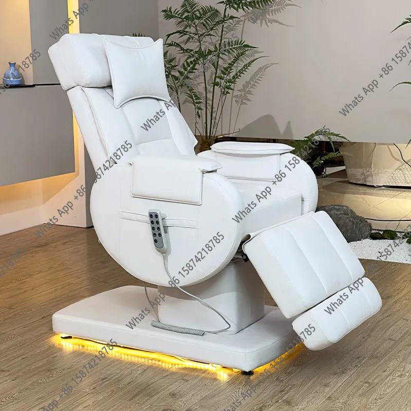 Multifunctional electric beauty chair special eyelash chair for beauty salons embroidered chair with bed surface heating ambient