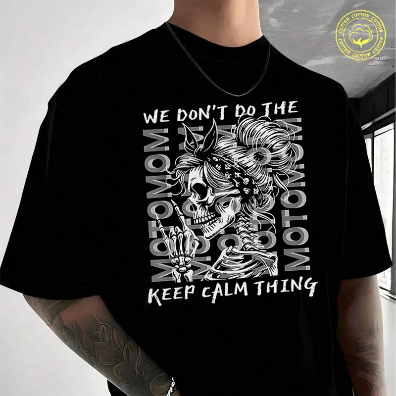 

Men Cotton T-Shirt Motomom Motocross Mom Motocross Racing Moto T Shirt O-neck Short Sleeve Tees Fashion Hip Hop Tshirt
