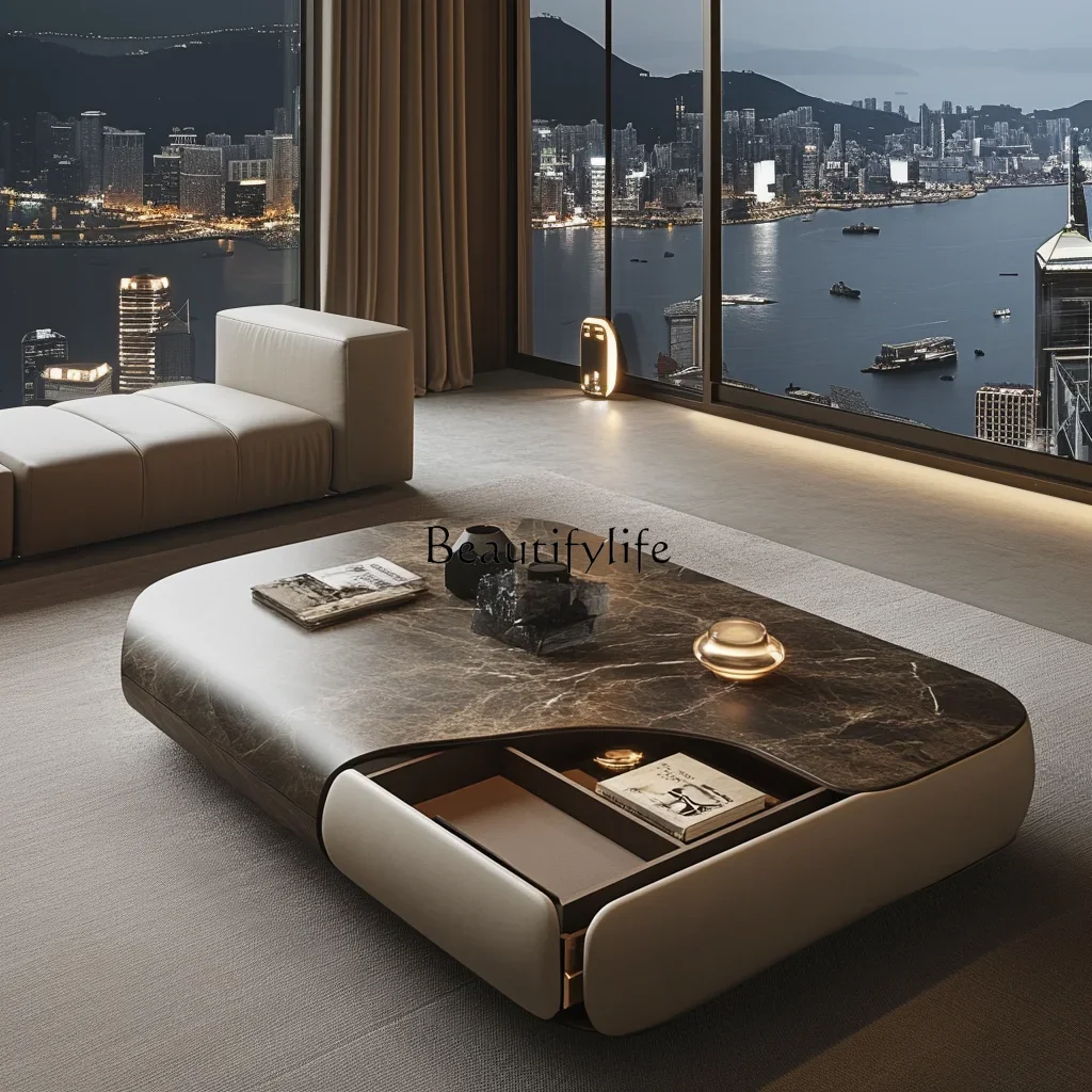 

GG8-*Square luxury stone coffee table