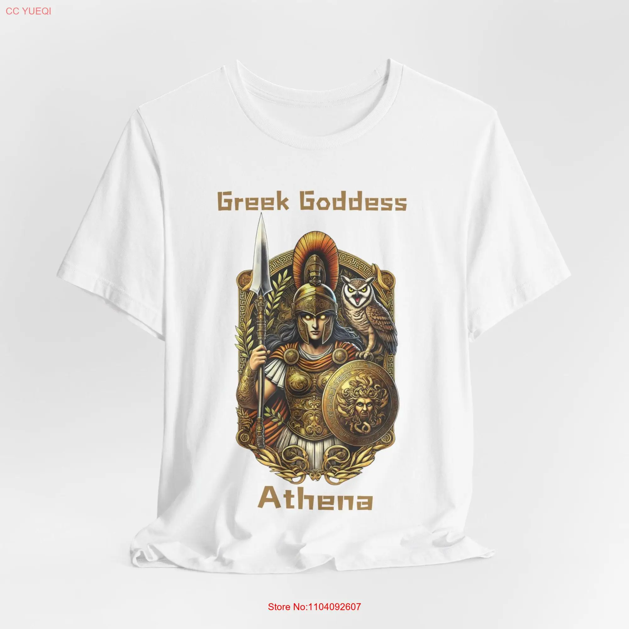 Greek Goddess Athena T Shirt Mythology for Fan long or short sleeves