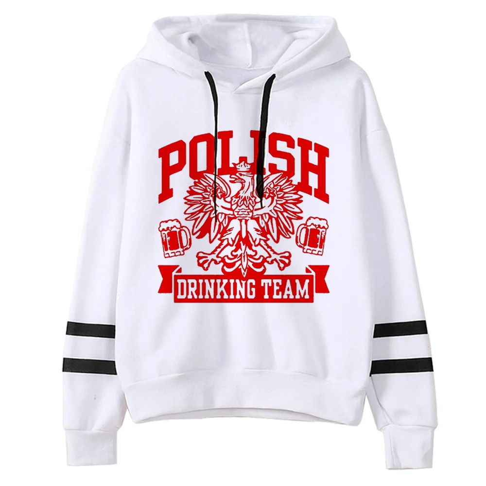 Poland hoodies women streetwear gothic funny anime tracksuit women Korean style sweater