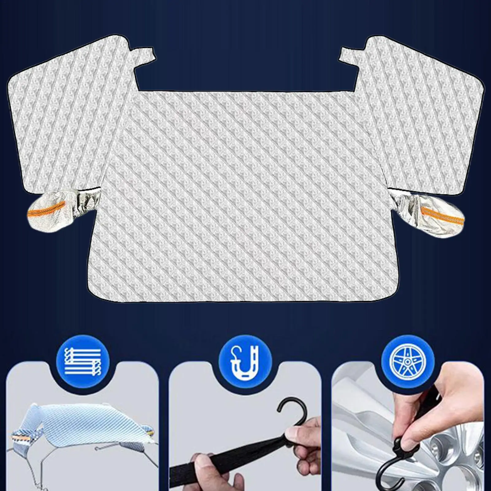 Windshield Cover For Ice And Snow Magnetic Windscreen Guard Front Windshield Anti-Snow Block For Winter Snowy Days Freezing Rain