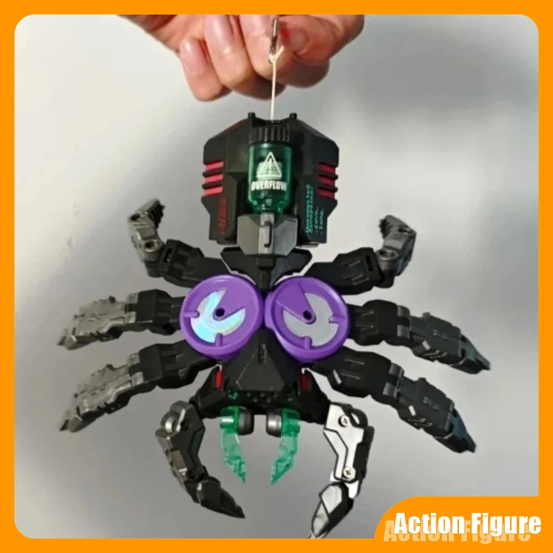 

В наличии: Коллекционная подвижная фигурка 52toys Transformation Beastbox Series Black Spider – идеальный подарок и украшение для рабочего стола