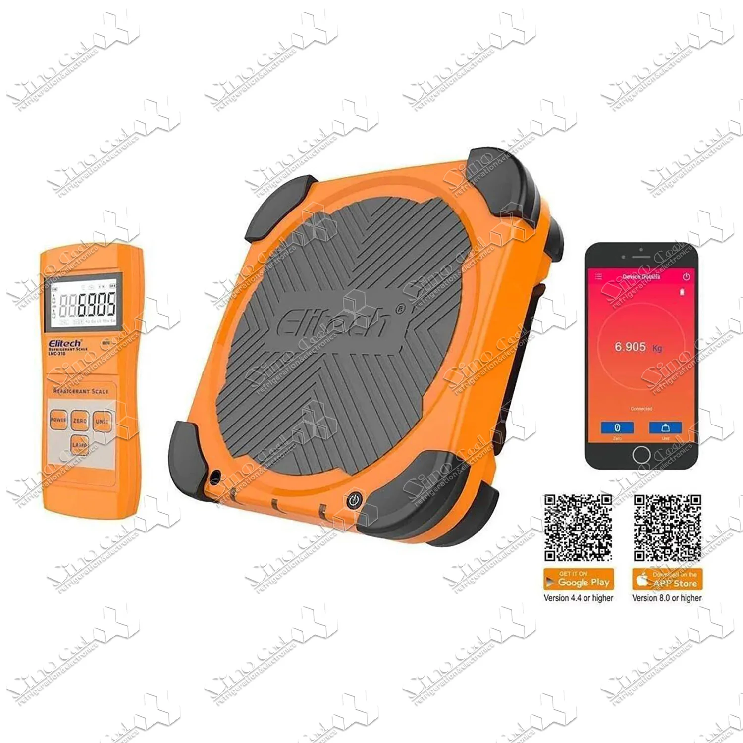 

Elitech LMC-210 Wireless Refrigerant Scale HVAC Tools Refrigeration Tools Freon Charging Scale 220 Lbs/100kgs