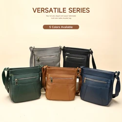 WESTAL Top Layer Cowhide Women's Bag Crossbody Bag Multi-Layer Women's Leather Shoulder Bag Mother Bag
