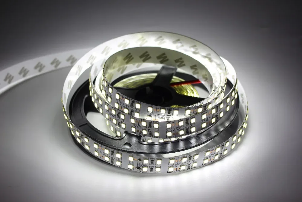 1/2/3/4/5M LED Strip 2835 240LEDs/m 480LEDs/m DC12V High Brightness 2835  Flexible LED Light Warm White / White  5m/lot