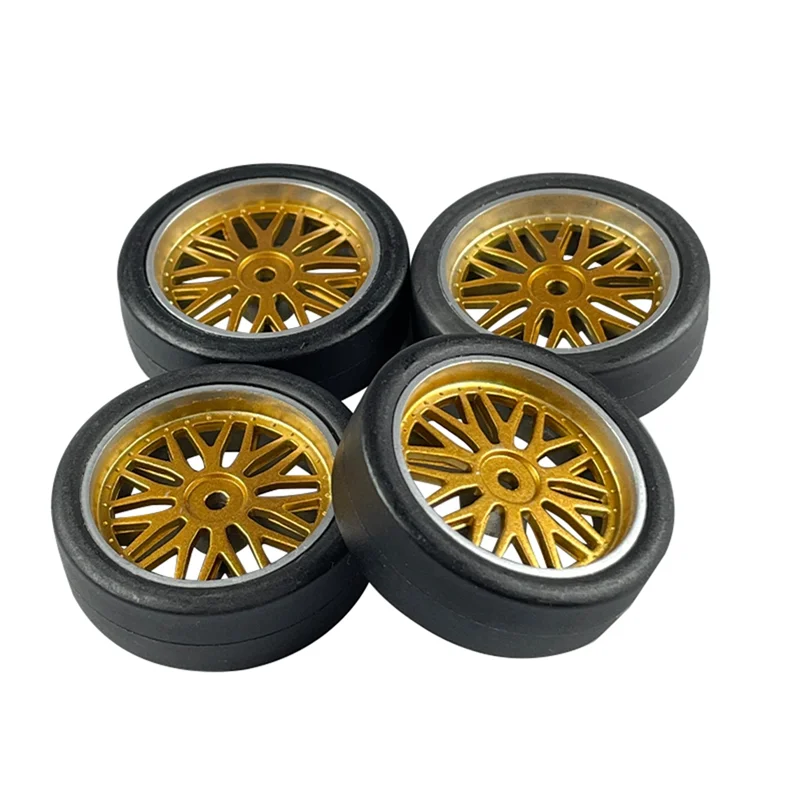 

Y34A 4Pcs 32mm RC Drift Tire Wheel Tyre for LDRC AE86 1/18 RC Car Upgrade Parts Accessories