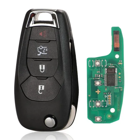 Jingyuqin 2/3/4 Tasten Fernbedienung Auto Schlüssel Fob Für Chevrolet Cruze Avo Trailblazer 315/433 MHZ ID46/PCF7941E Chip Smart Key Control