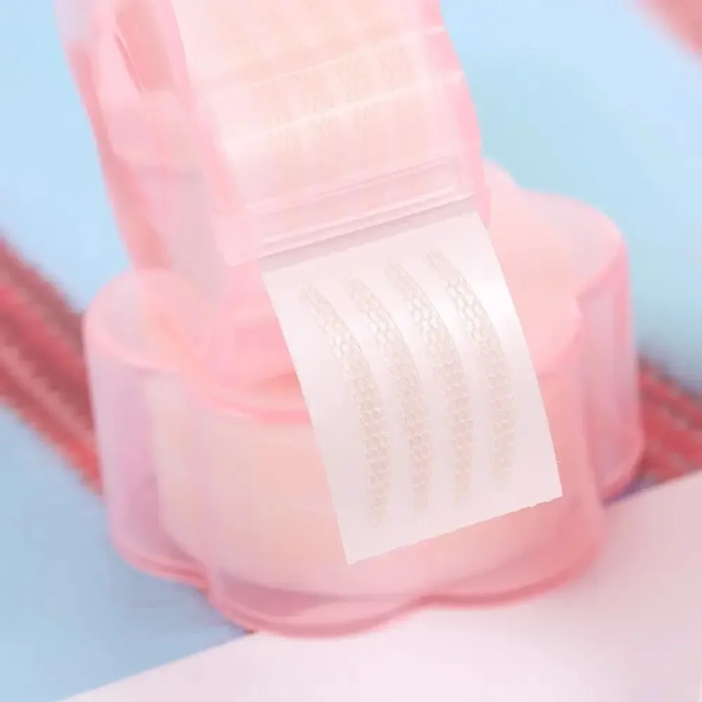 Waterproof Invisible Lace Eyelid Sticker S/L Fold Double Eyelid Tape Glue Free Mesh Type Eye Lift Strips Women