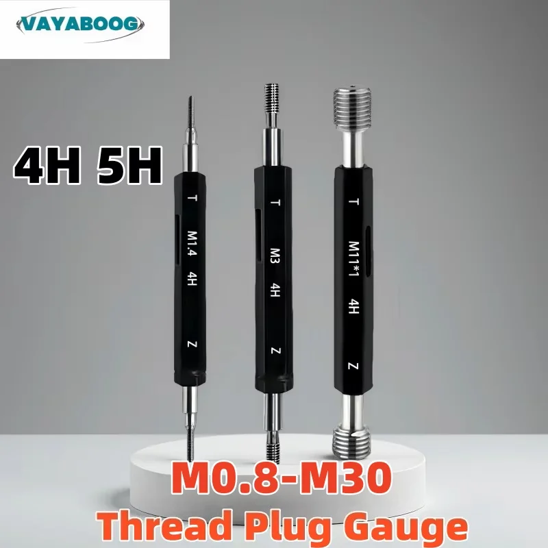 

1PCS 4H 5H M1-M30 T Z Steel Mer-cury Gage Metric Fine Thread Plug Gauge High Quality wholesale M2.5M3M3.5M4M5M6M8M10M12M14-M30