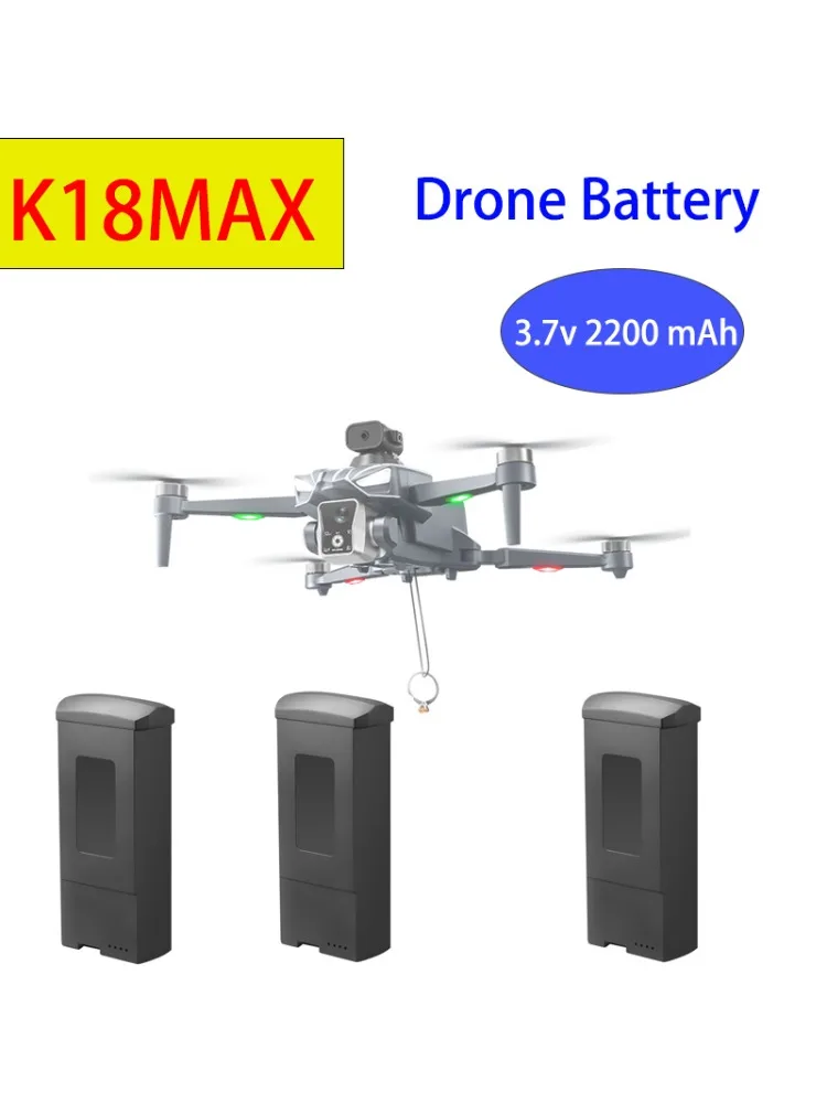 K19MAX Drohnenbatterie Original 3,7 V 2200 mAh Lipo-Batterie für K19max Drohne RC Quadcopter Hubschrauberbatterie fliegend für 20 Minuten