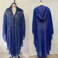 Eid Robe à capuche ouverte Abaya femmes robes de soirée musulmanes Jalabiya diamants Ramadan Maroc Robe dubaï Abayas caftan Islam robes 6
