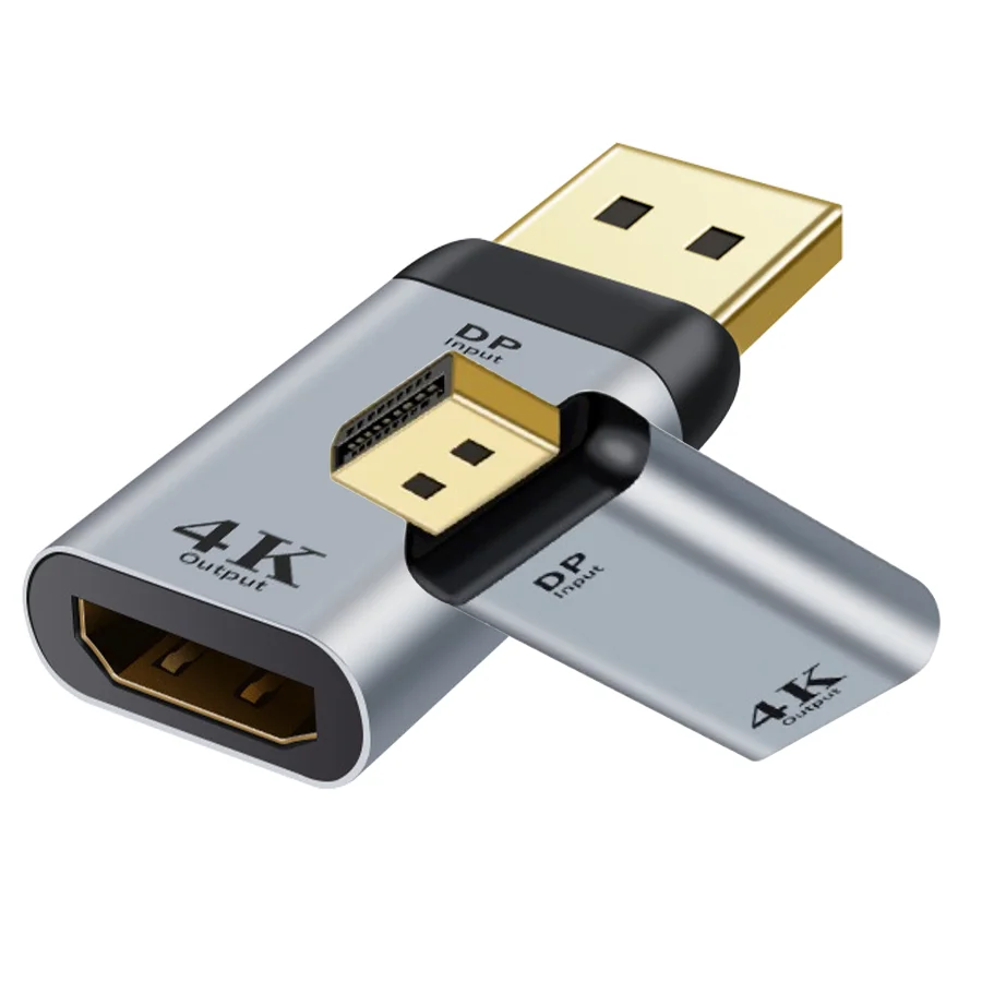 Mini-DisPlayPort/DP to HDMI Converter 4K 30/60Hz,4K Unidirectional DP/DisPlayPort to HDMI Adapter for Laptop/PC to Monitor/TV