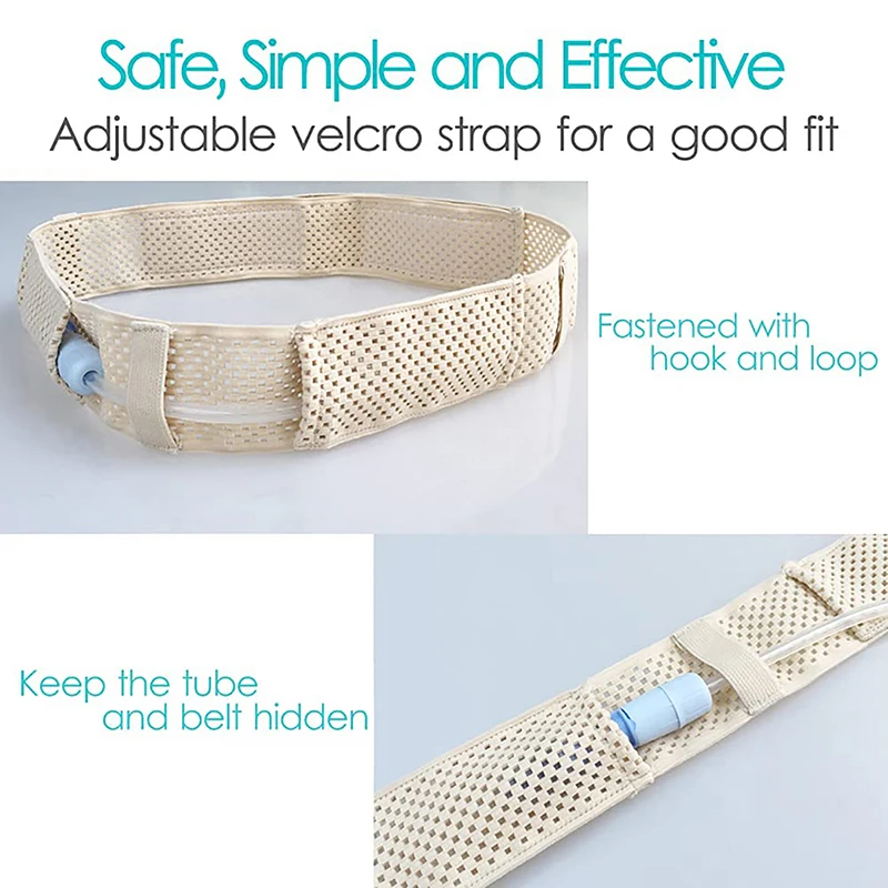 ¡EN OFERTA! Cinturón de Protección para Catéter de Diálisis Peritoneal, Cinturón Abdominal Ajustable, Dispositivo de Fijación de Catéter, Cinturón de Protección y Soporte para la Espalda