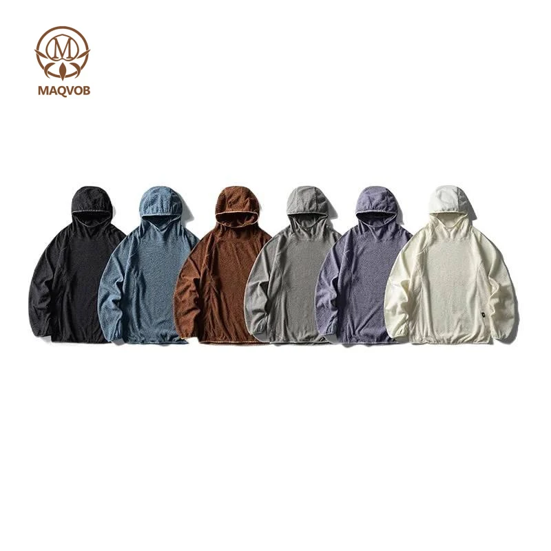 

MAQVOB High Quality EU US Size Luxury Street Wea Lightweight Temperature-Regulating, Windproof, Water-Resistant Sports Hoodie