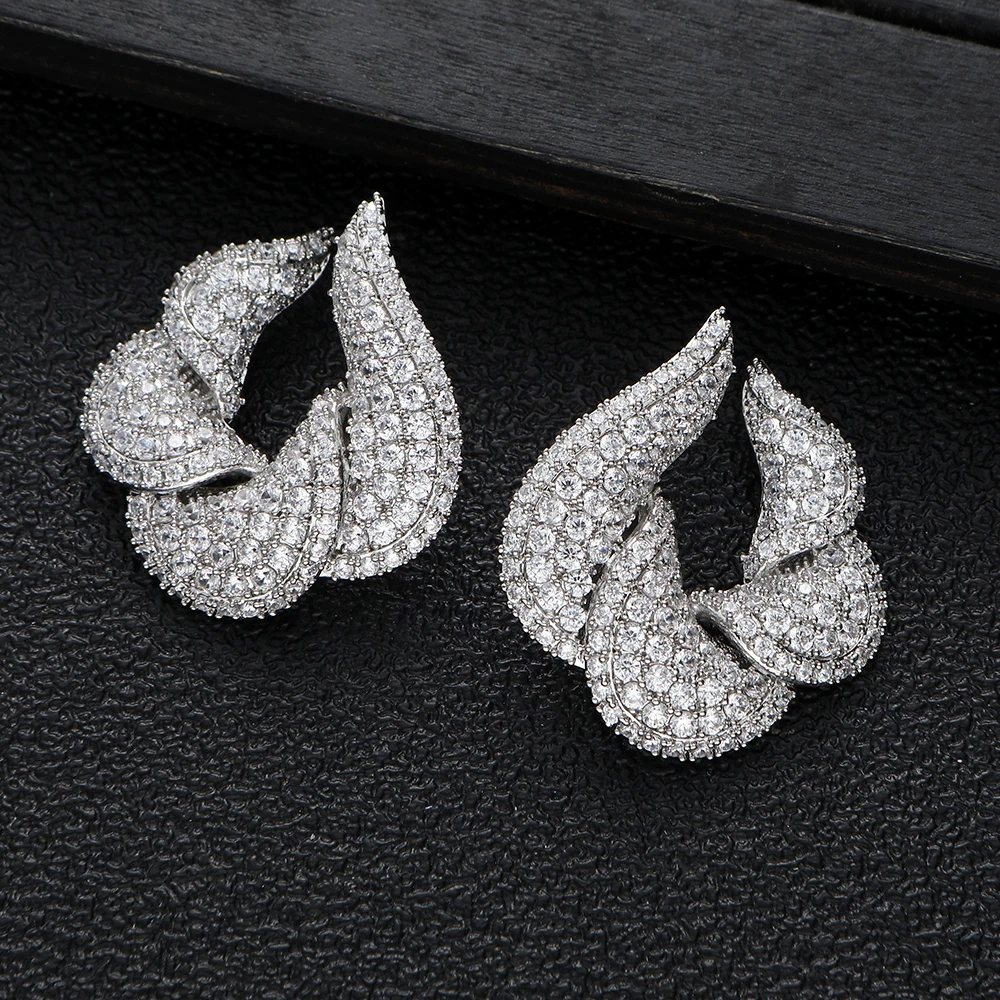 Trendy Daily Clouds Stud Earrings For Women Wedding CZ Brincos Boucle D'oreille  Bohemia Jewelry