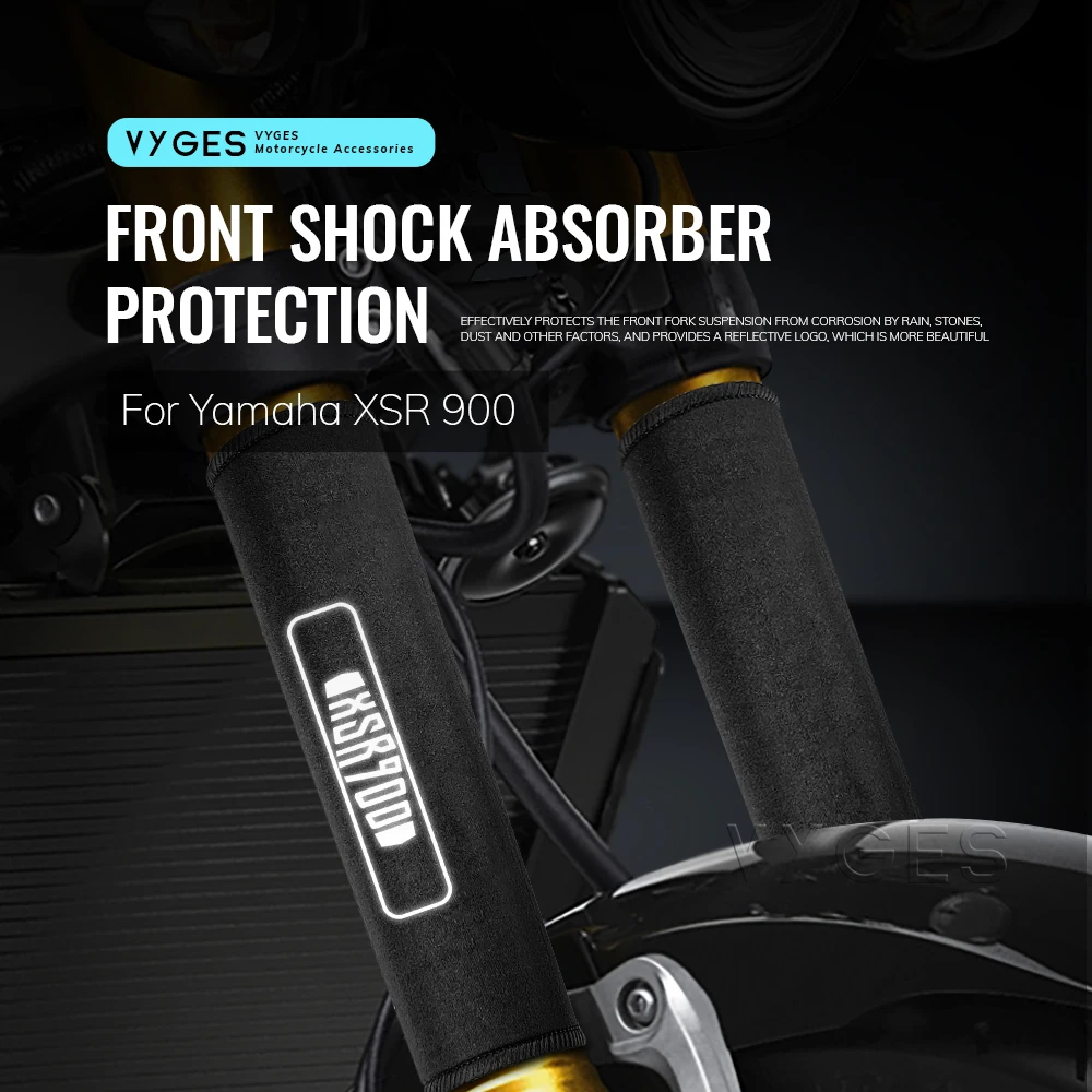 Motorcycle Front Fork Protection Cover Shock Absorber Dust Protector Stretch Fabrics Sleeve For Yamaha XSR900 XSR 900