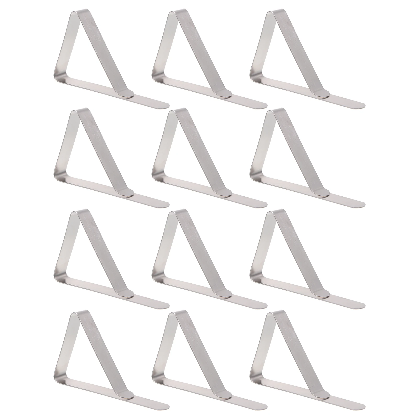 

12pcs Tablecloth Clips Stainless Steel Non slip Table Holders Fits Most Tables Triangle Shape Long lasting Clamps