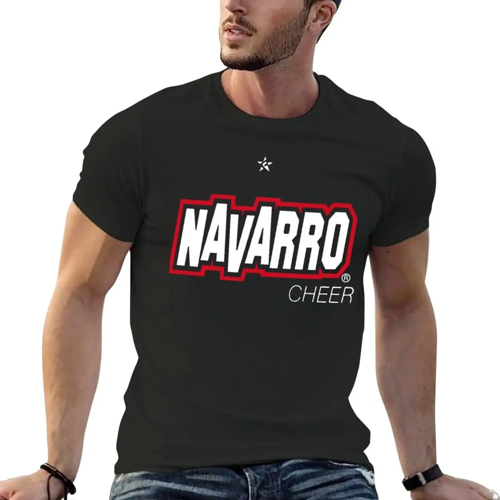 

Navarro Cheer T-Shirt boys animal print hippie clothes anime figures cute clothes plain white t shirts men