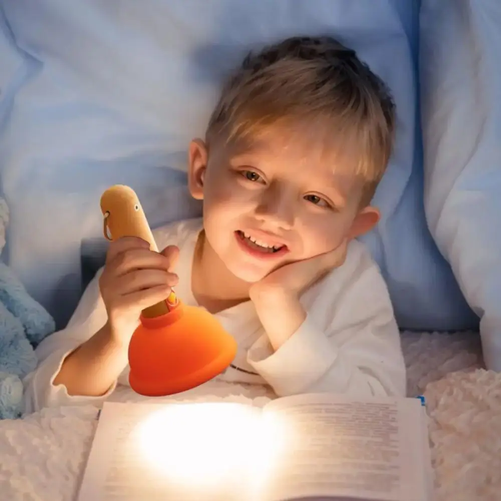 

Silicone Material Toilet Night Light Waterproof Design Drop-Resistant Mini Night Light Stepless Dimming USB Rechargeable