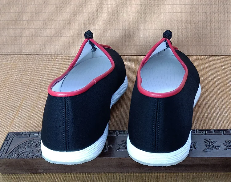 الصينية التقليدية فنون الدفاع عن النفس أحذية الرجال الكونغ فو الجناح تشون تاي تشي وشو القماش الأسود حذاء كاجوال حذاء رياضي #5