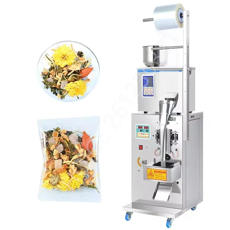 220V Pouch Nuts Food Automatic Packing Sugar Spice Coffee Sachet Tea Bag Granule Washing Powder Multi-Function Packaging Maker