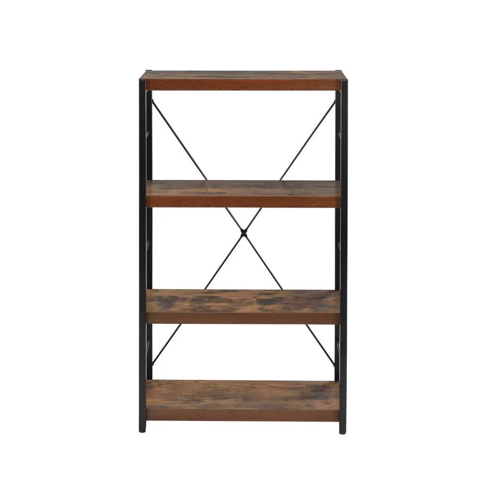 Multi-layer Industrial Style Bookshelf Living Room Bedroom Office Storage Rack Floor-standing Decorative Display Display Rack