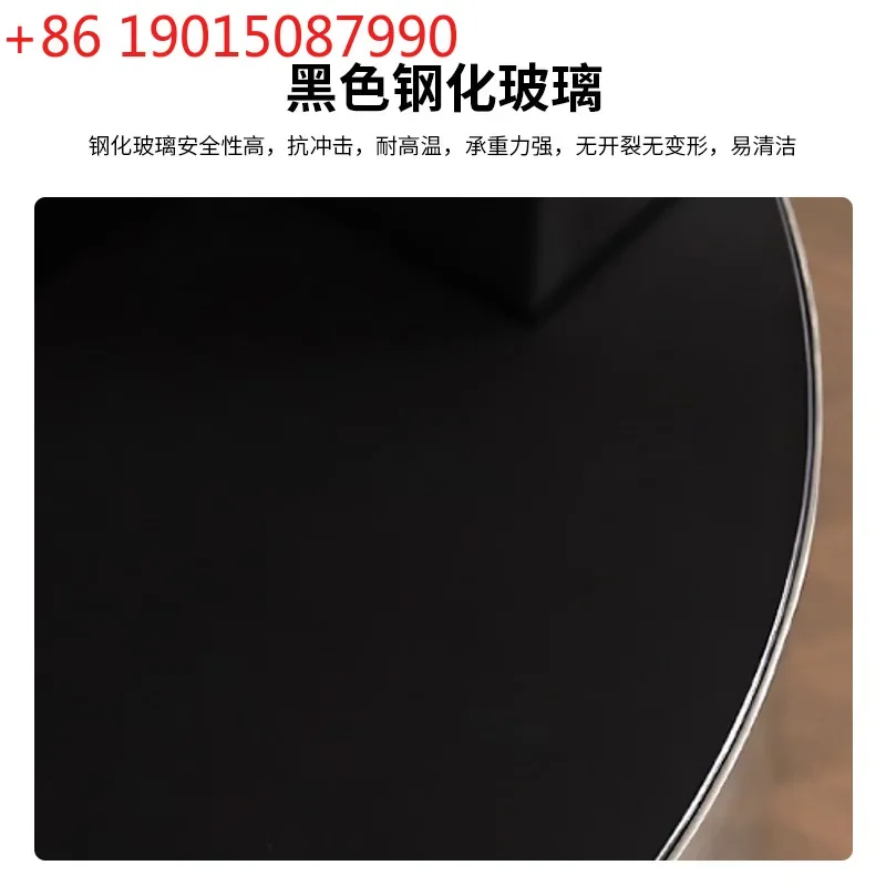 Italian light luxury oval coffee table light luxury modern creative designer living room home upper and lower rotating