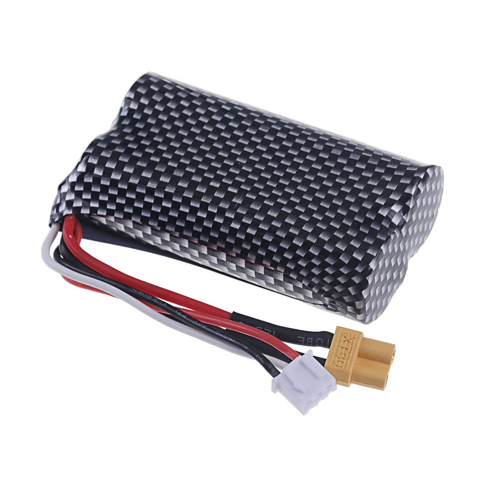 Литий-полимерный аккумулятор XT30 7,4 в 5000 мАч для HUINA 580 1580 1583, аксессуары для игрушек с дистанционным управлением, Аккумулятор 7,4 в 2S для 1580-005 Huina 580550 583 582