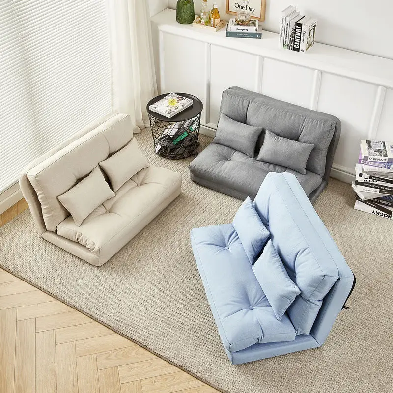 Sofa Can Be Folded Tatami Single and Double Functional Small Family Opened Washed Leisure Backrest Chair Furniture