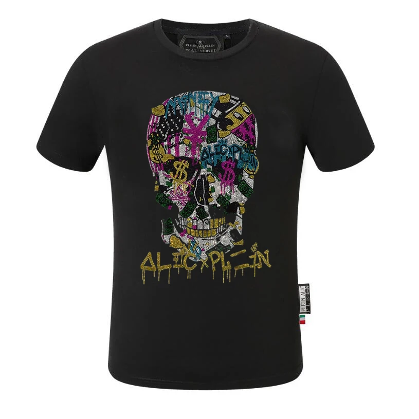 Luxury Brand Tees Fashion Hip Hop man t-shirts 2024 new designer Rhinestone tshirt New High Quality Fashion Casual