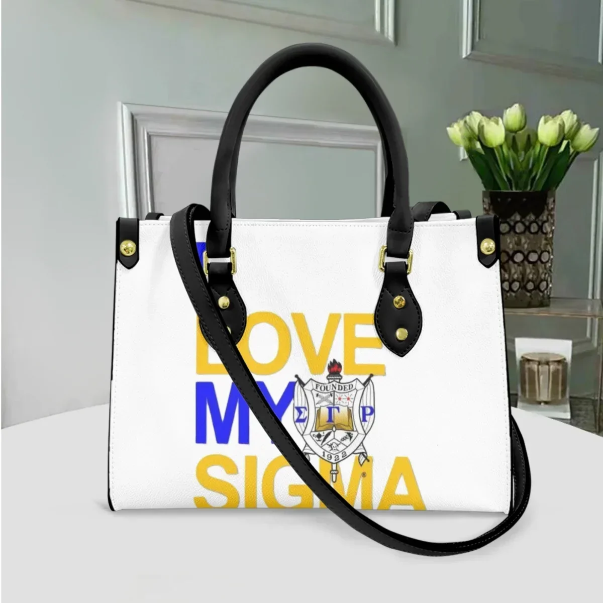 Sigma Gamma Rho вечерние клатчи с принтом, женский подарок, высококачественная сумка-мессенджер из искусственной кожи с верхней ручкой, портативные сумки для покупок на открытом воздухе