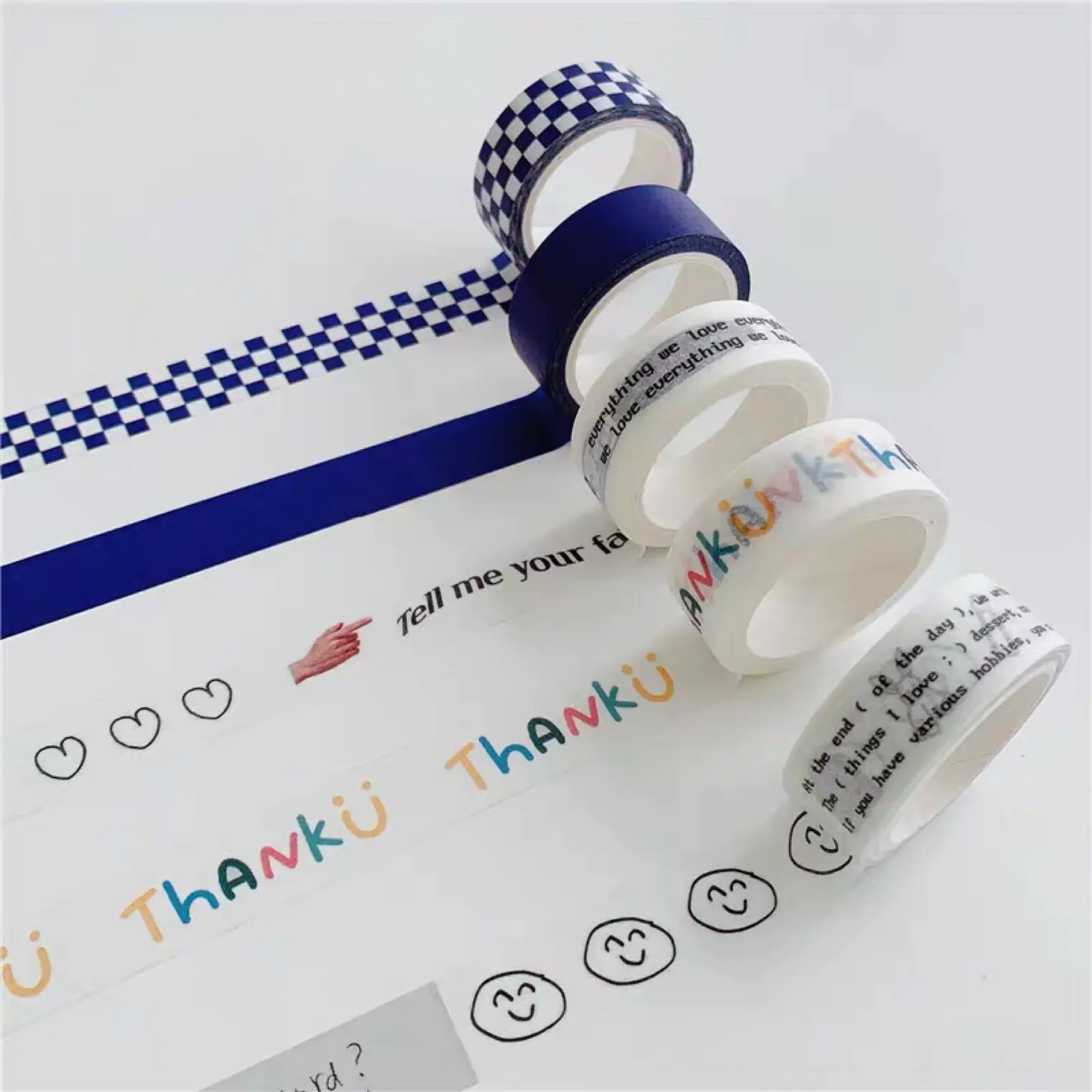 Personalize LOGO Washi Tapes Adhesives Custom TEXT Scrapbooking Masking Stationery Supplies Stickers Roll DIY Art Decorative